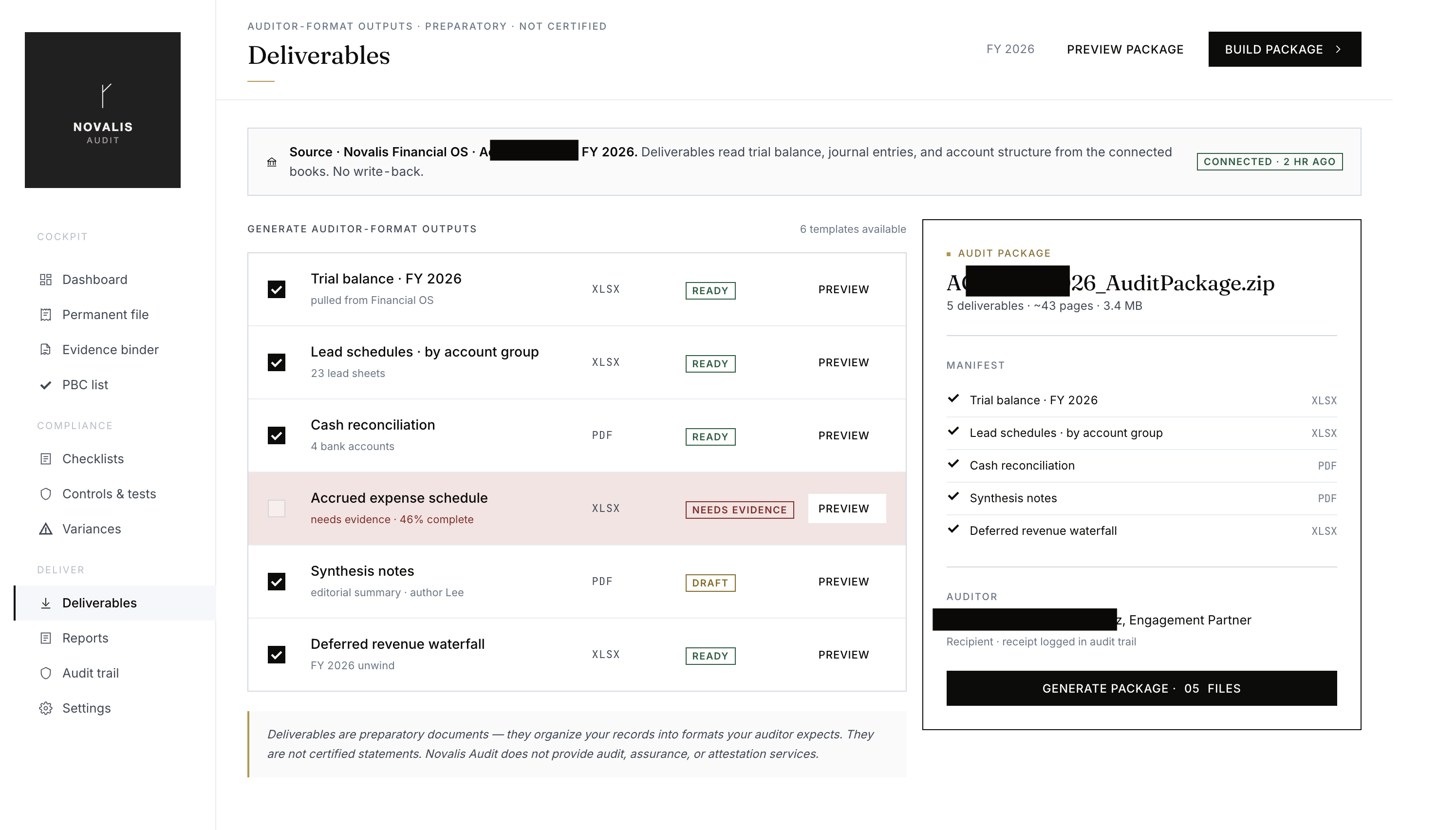 Deliverables