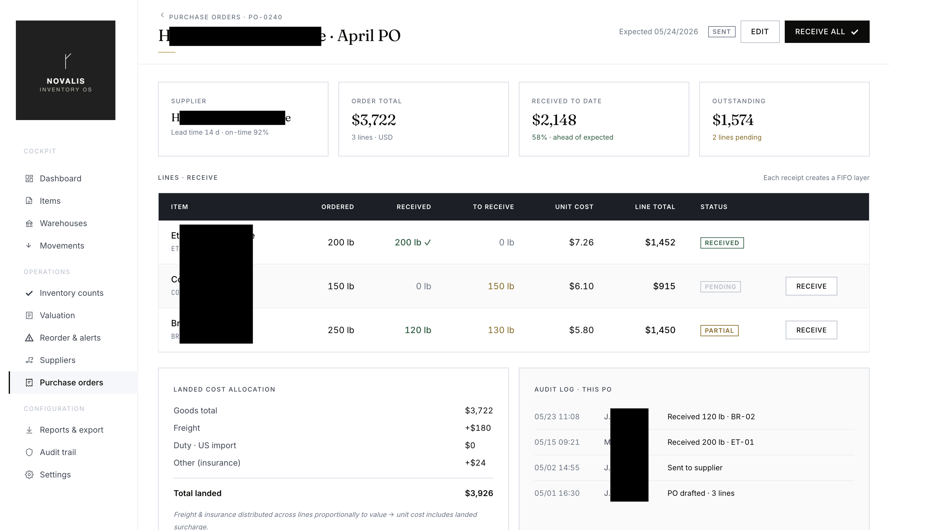 Purchase Orders